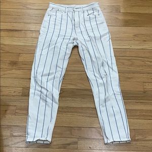 American Eagle Striped Jeans